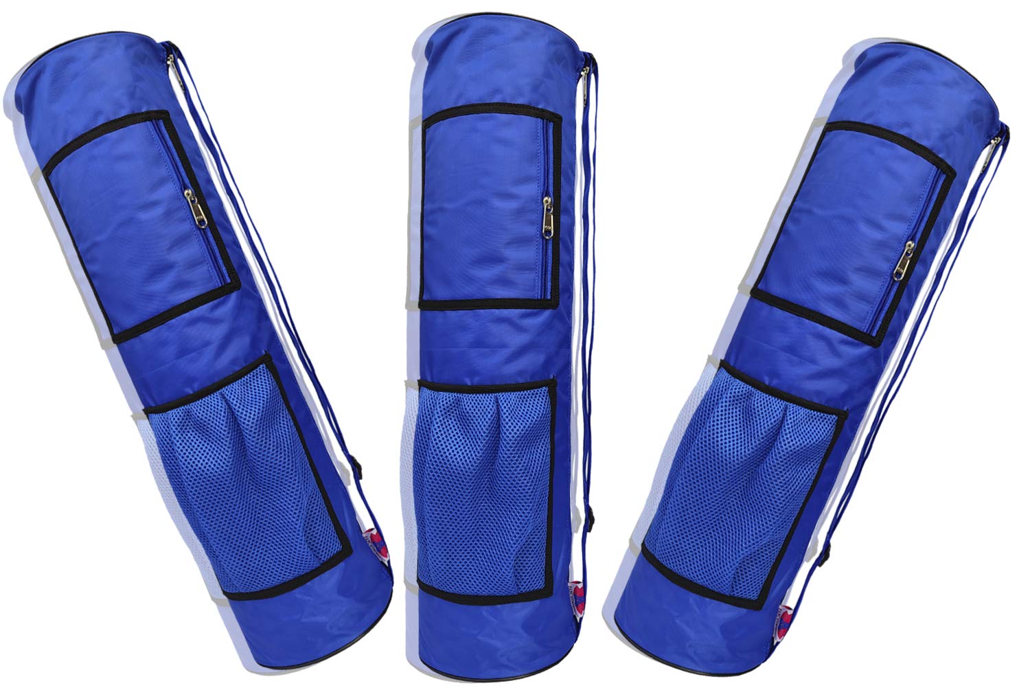 Panchtatava Full Zipper Yoga Kit Exercise Mat Carry Bag with Broad Shoulder Strap and Spacious Pocket (Blue) (3) (B091F9F9NG) Amazon Price History, Amazon Price Tracker