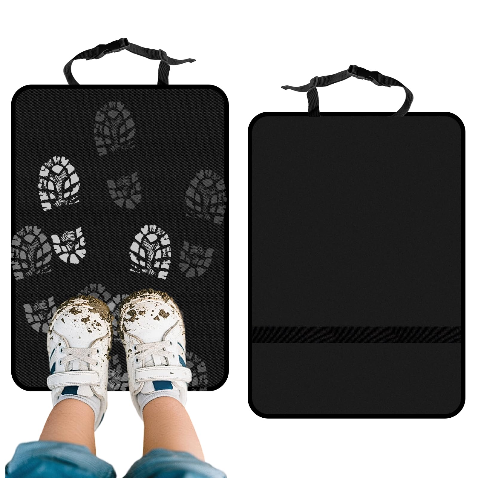 2 Piezas Funda de Asiento de Coche para Niños Trasero, Funda Universal para Asiento de Coche 70x50 cm para Proteger el Asiento de Patadas, Manchas y Desgaste, Adecuado para Familias con Niños