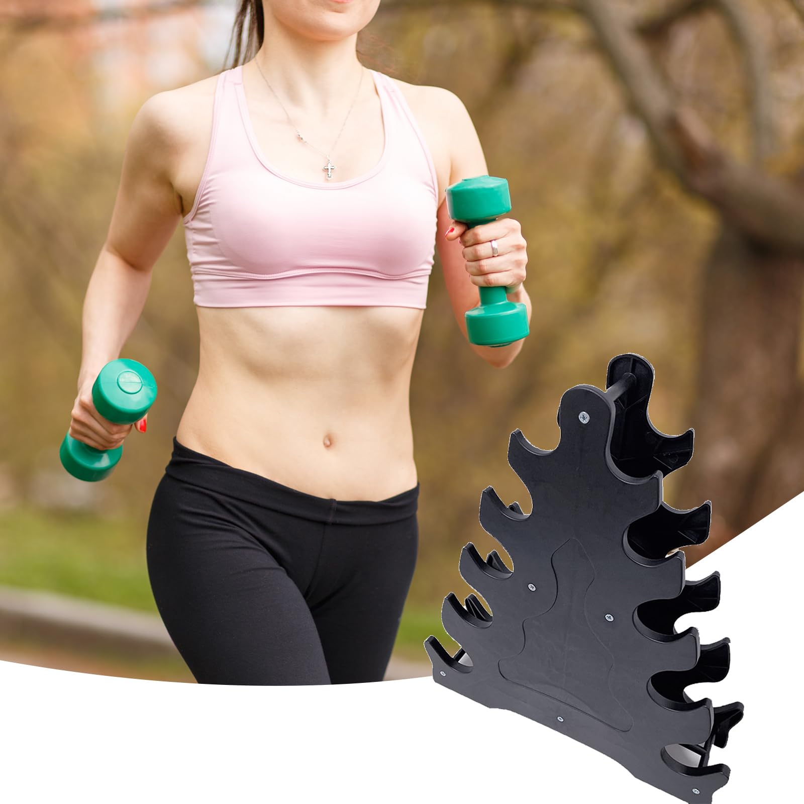 SANGXIU Dumbbell Storage Rack Stand 5 Tiers Weight Rack Weights Dumbbell Bracket Dumbbell Storage Rack Dumbbell Stand for Gym