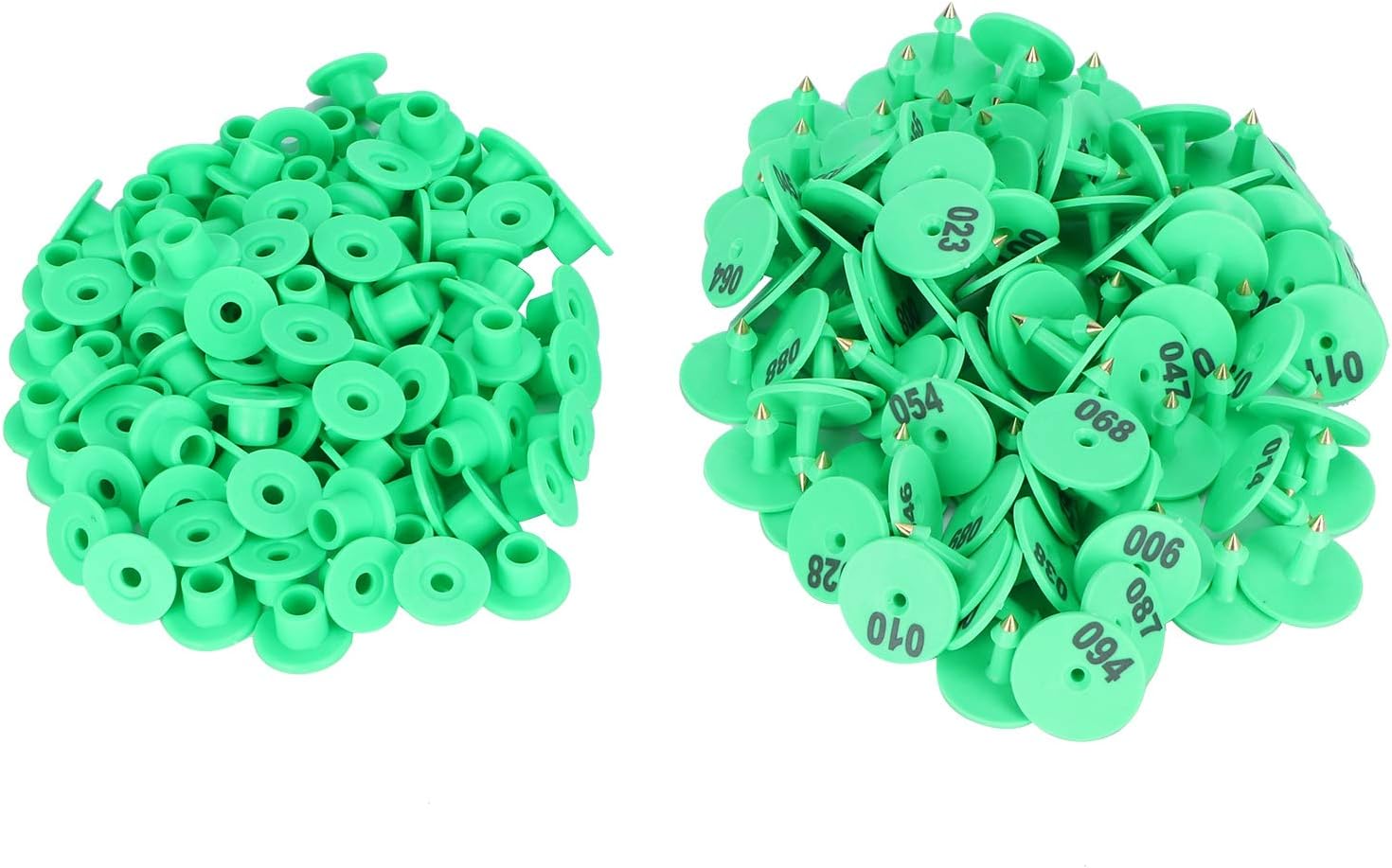 001 10 Number Plastic Livestock Ear Tag Round Animal Tag