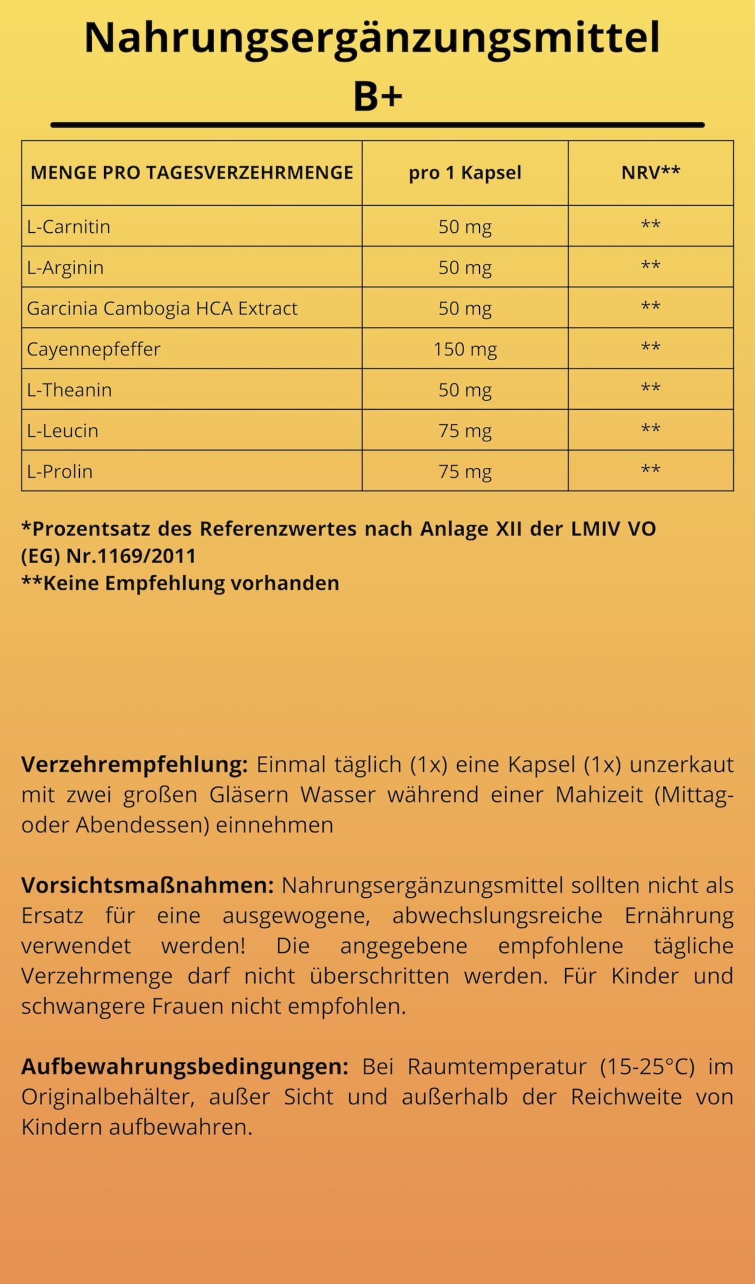 B Weight Management 60 Capsules 1 Month Supply On