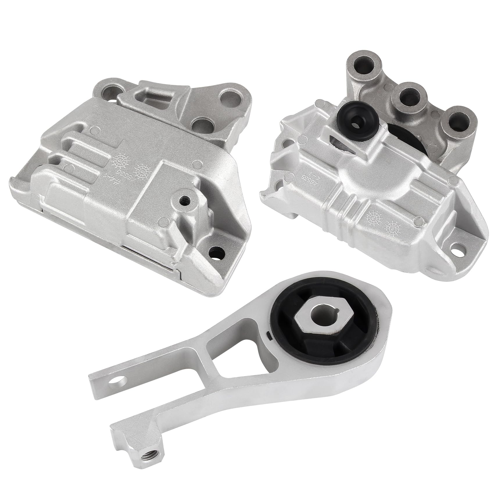 Engine Motor Mount Compatible with 2016-2018 500X, 2015-2020 Renegade, 2017 2018 2019 2020 Compass, 2015-2018 Ram promaster City 2.4L, Replace for A5862 A5898 A5987, 3pc