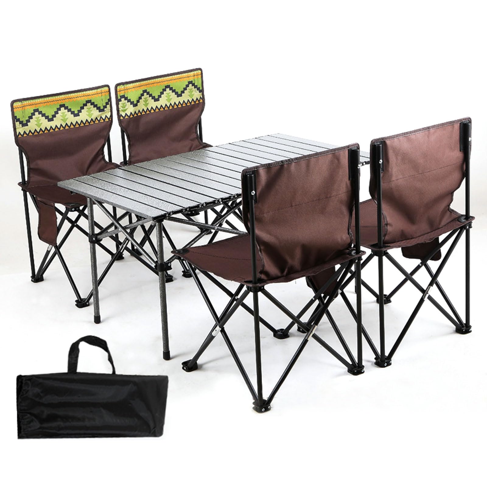 Table de camping pliante avec chaises légères pour optimiser l'espace
