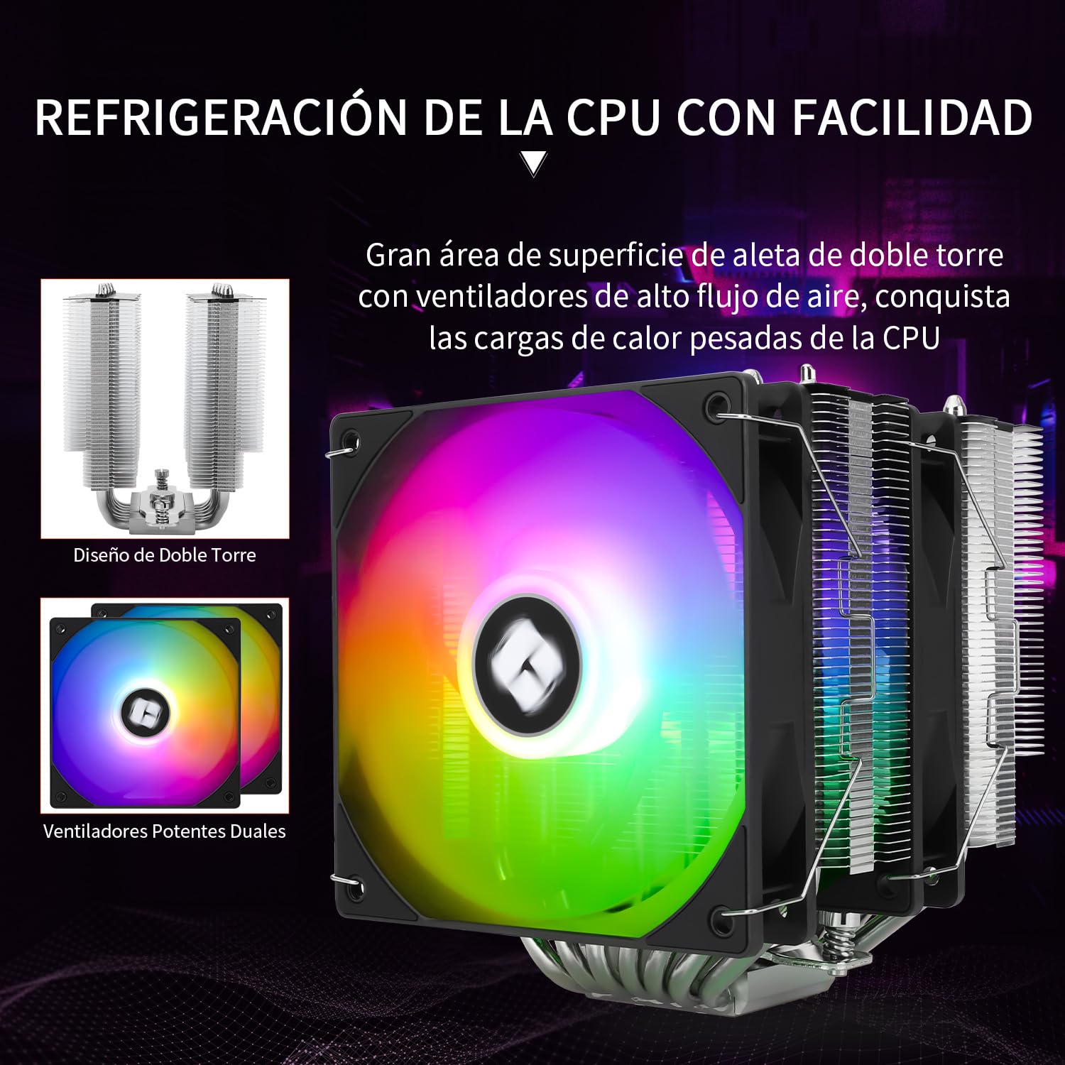 Thermalright Phantom Spirit 120SE ARGB Refroidisseur de CPU, Refroidisseur de CPU à 7 caloducs, Double ventilateur 120mm PWM, Technilogie AGHP 4.0, Pour AMD AM4 AM5/Intel 1700/1150/1151/1200