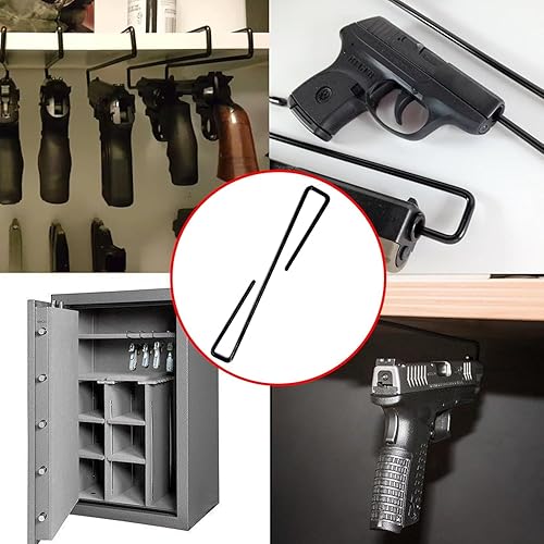 Miniatura 6 de Estante de pistola para caja fuerte para armas, estante para pistolas, organizador seguro para pistolas, estantes interiores para pistolas, soporte