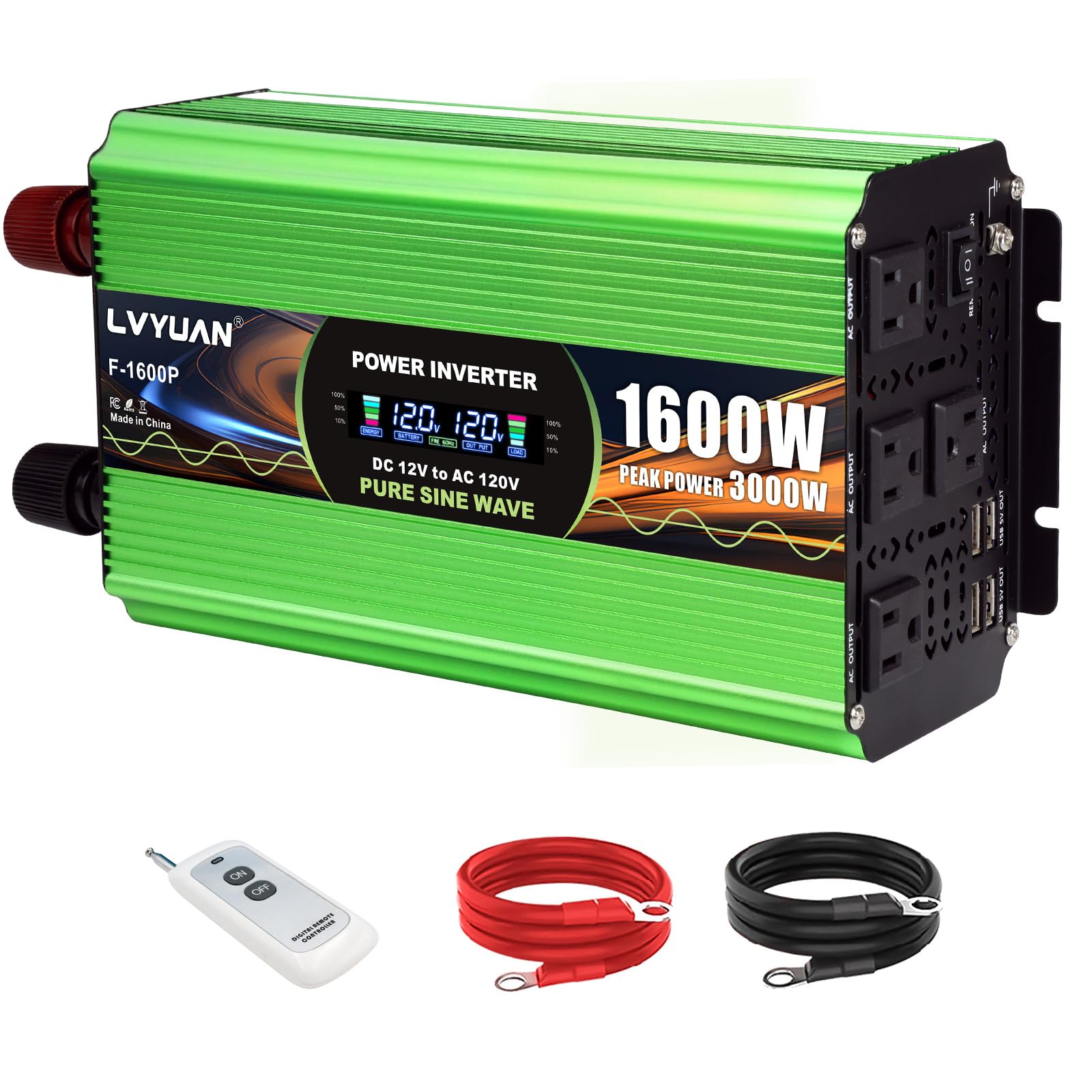 LVYUAN 1600W Pure Sine Wave Inverter