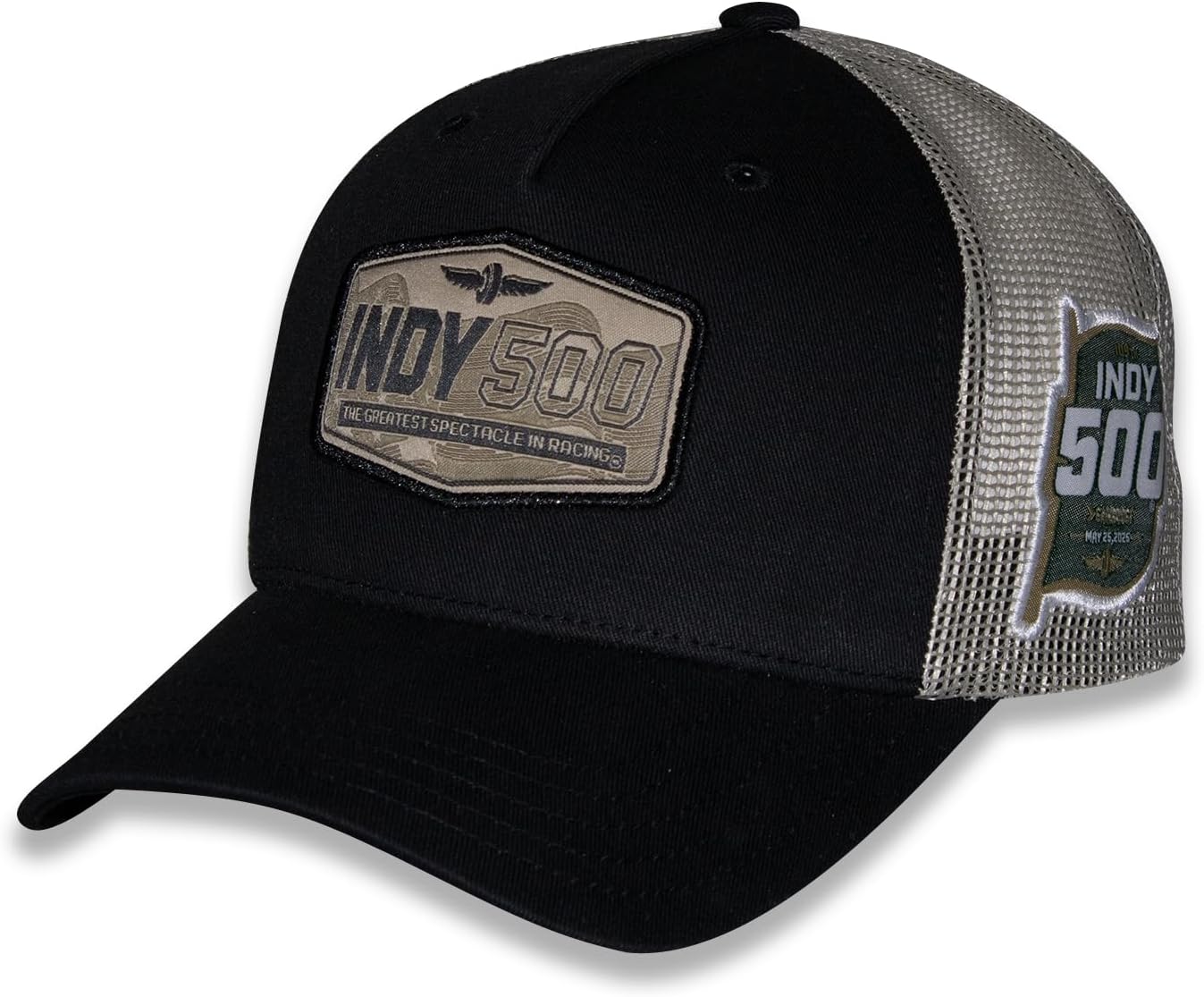 Checkered Flag Sports 109th Running Indy Patch IndyCar 2025 Adult Race 5.25.2025 Racing Snapback Hat Black - Image 4