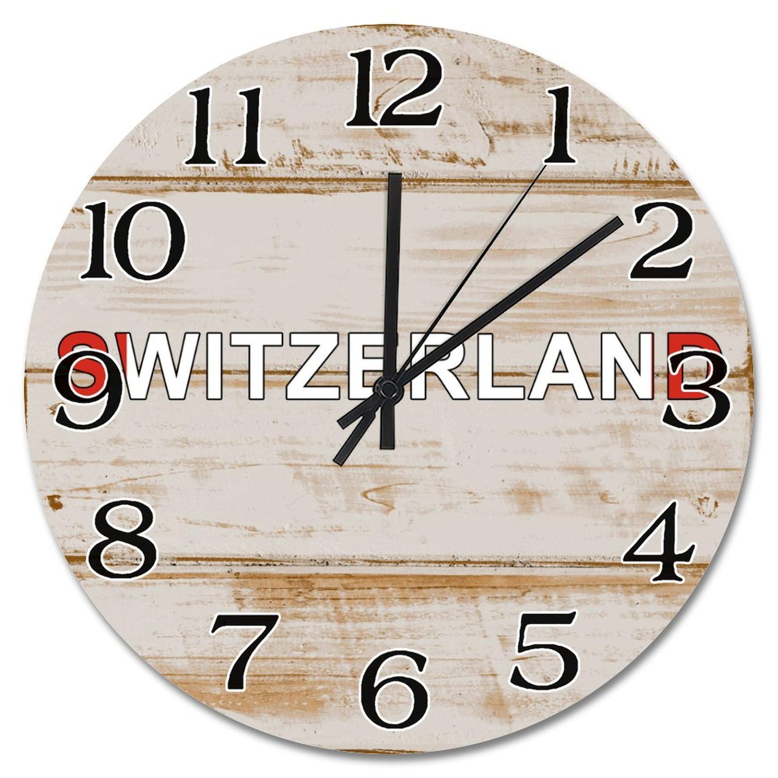 Horloge murale de la Suisse souvenir touristique pour chambre