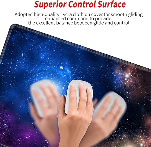 Miniatura 4 de Alfombrilla de mouse para juegos de 48 x 24 pulgadas, XXXL alfombrilla de escritorio extra grande extendida, alfombrilla de escritorio gigante 3XL