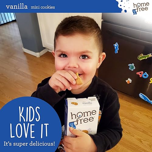 Miniatura 3 de Homefree Mini galletas de vainilla, sin gluten, sin nueces, veganas, seguras para la escuela y aptas para alérgicos, caja de 5 onzas (paquete de 1)
