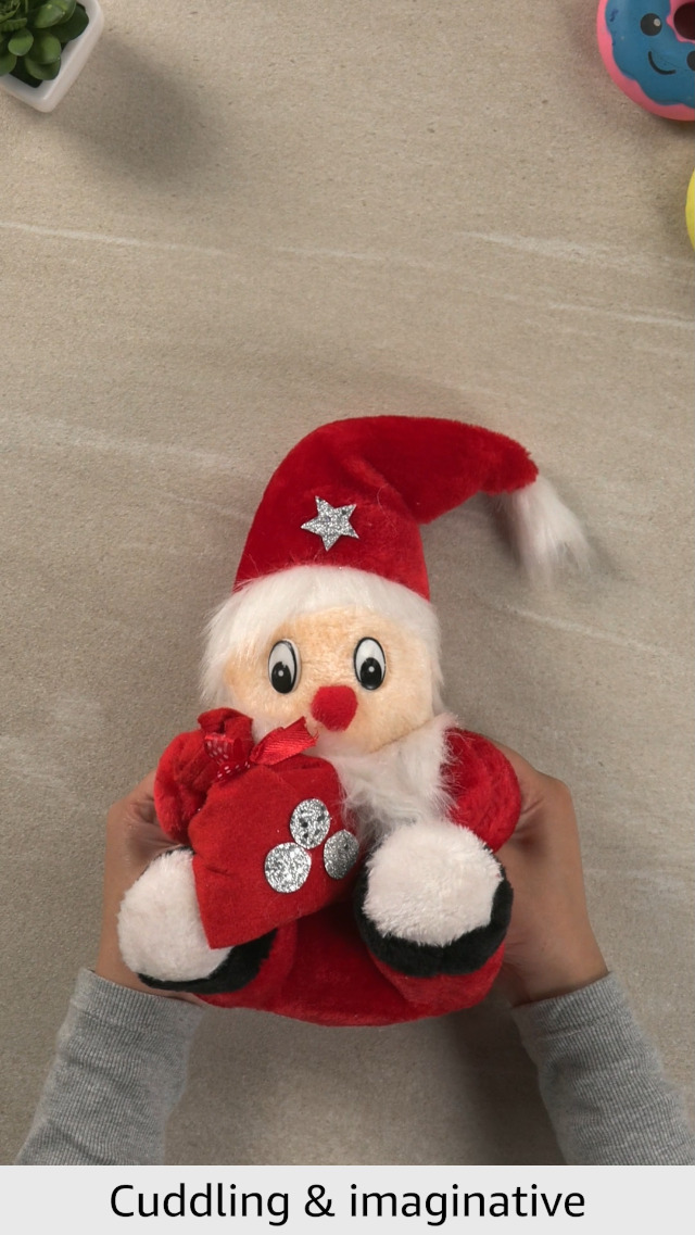 Buy Tickles Christmas Santa Claus with Gift Bag Stuffed Soft Plush