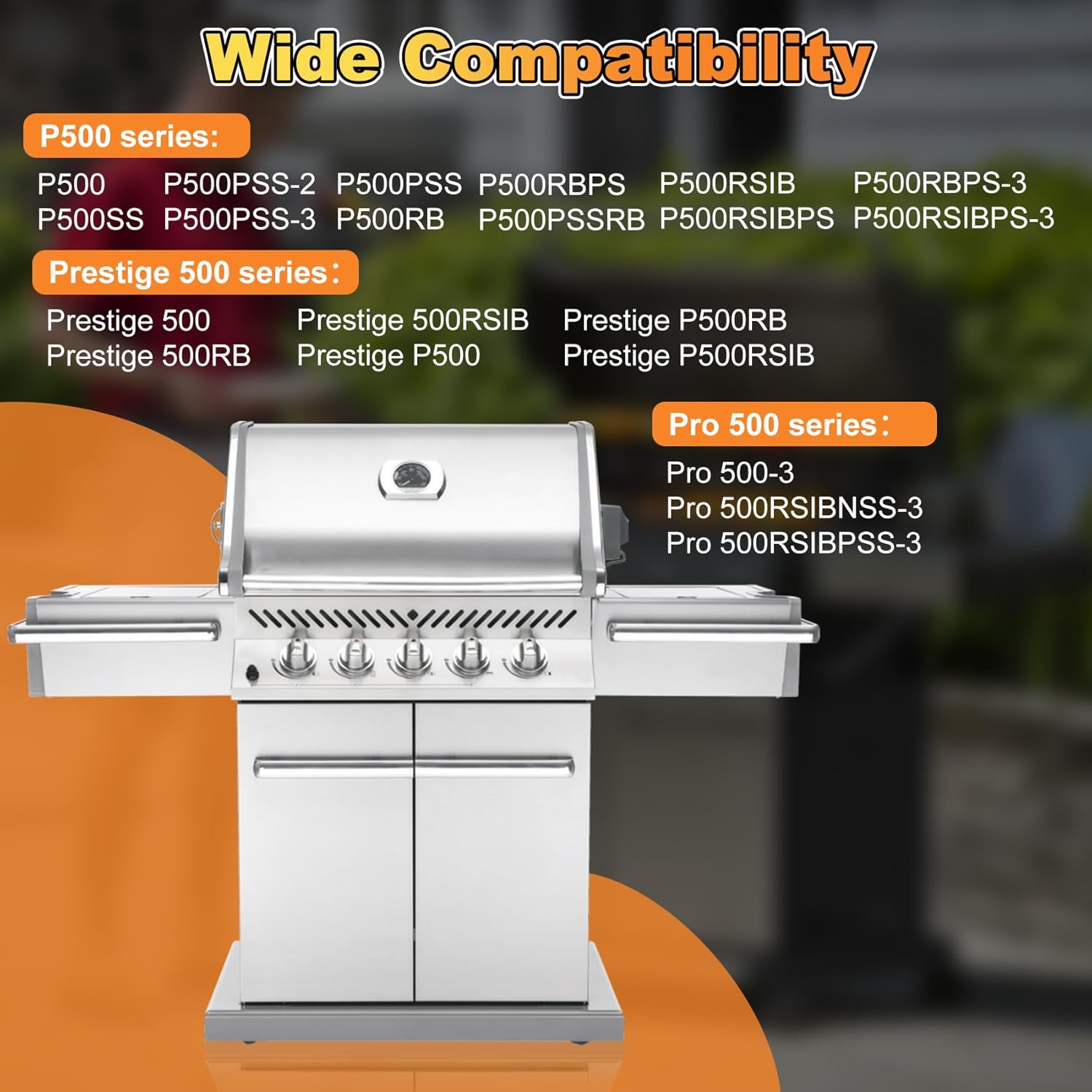 Anrain N710-0093 Grill Drip Pan, Grill Grease Drip Tray for Napoleon Prestige 500 Pro 500 Phantom Prestige 500, Grill Grease Pan Replacement Parts for Napoleon Grill, 23''*12 3/4'