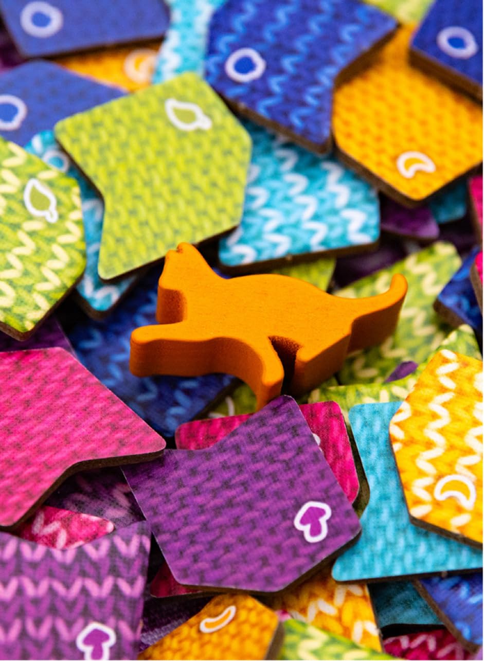 KNITTING CIRCLE Gioco da Tavolo, Piazzamento Tessere, in Italiano, Little Rocket Games