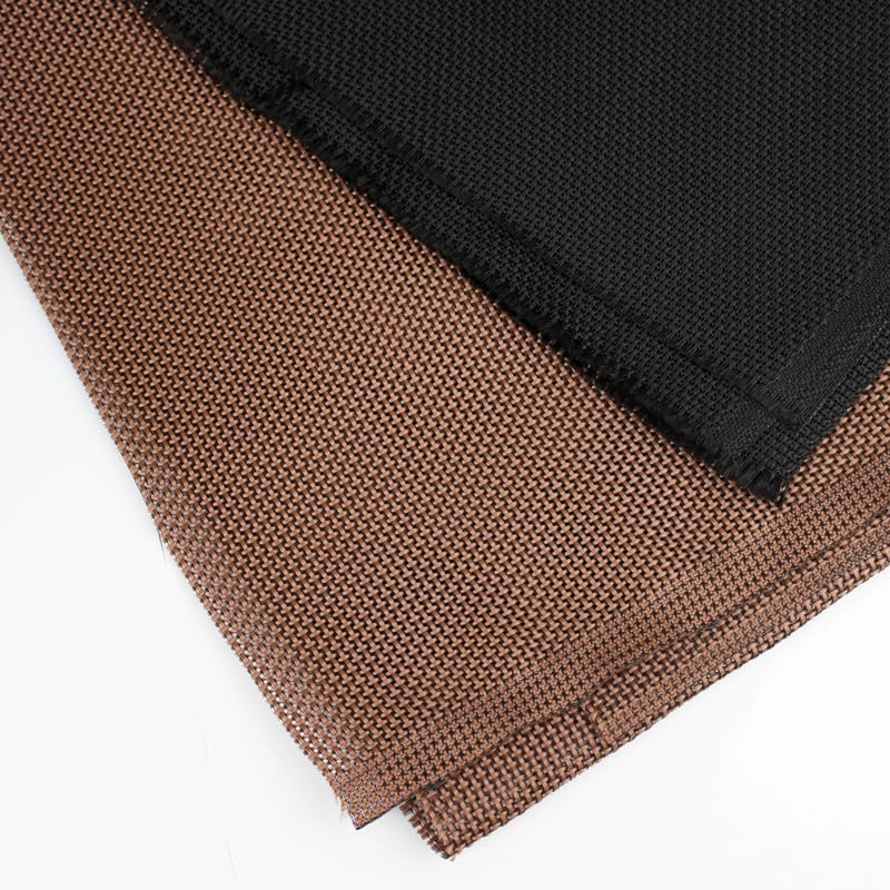 Speaker Grill Cloth,Speaker Fabric Antique Coffee Brown Black Speaker mesh Cover Cloth Speaker mesh Sound Transparent dustproof Cloth Audio Theater Engineering Cloth Thick (Color : Brown(0.5mX0.75m)