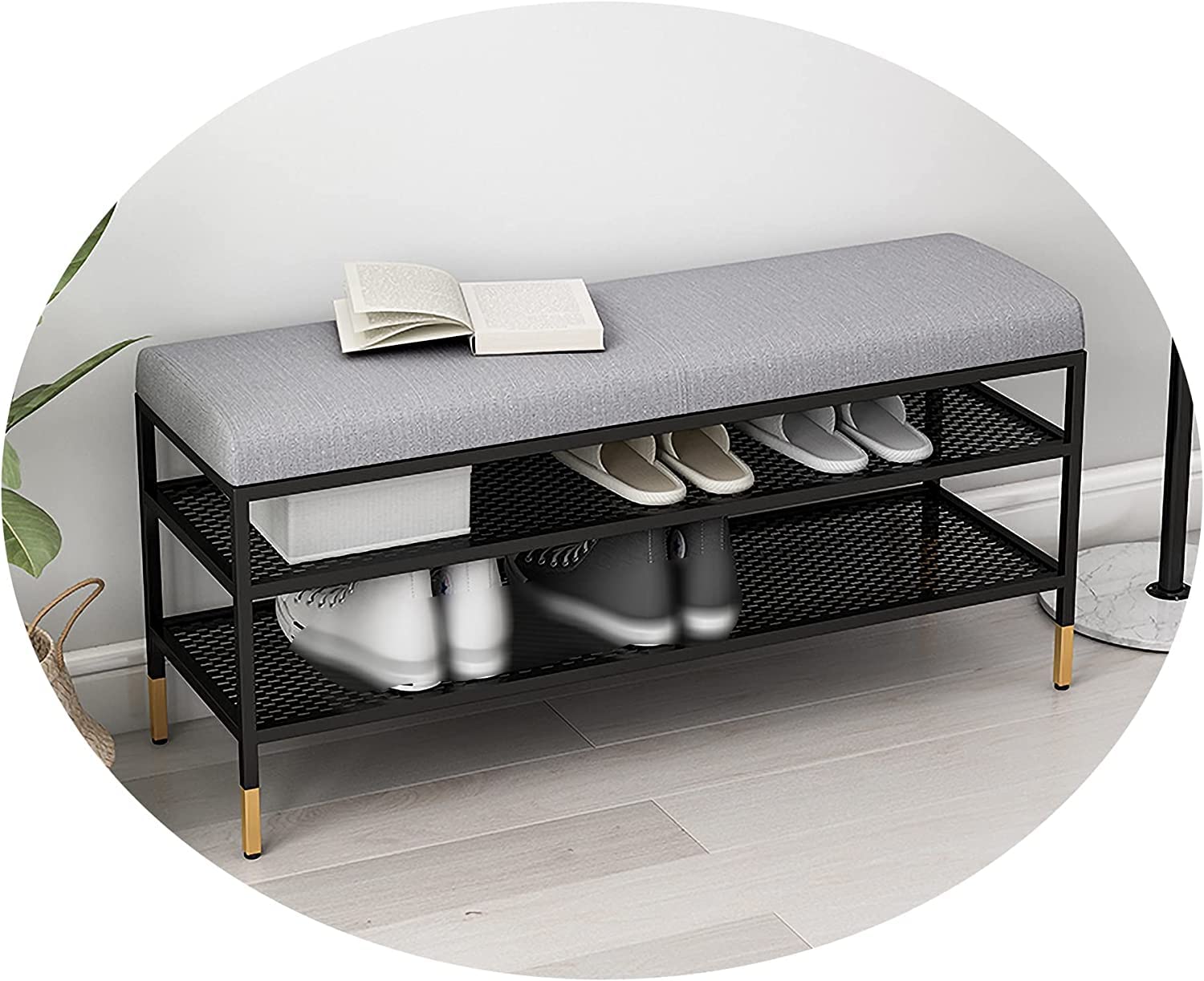 Banc de bout de lit design nordique pour ranger la chambre