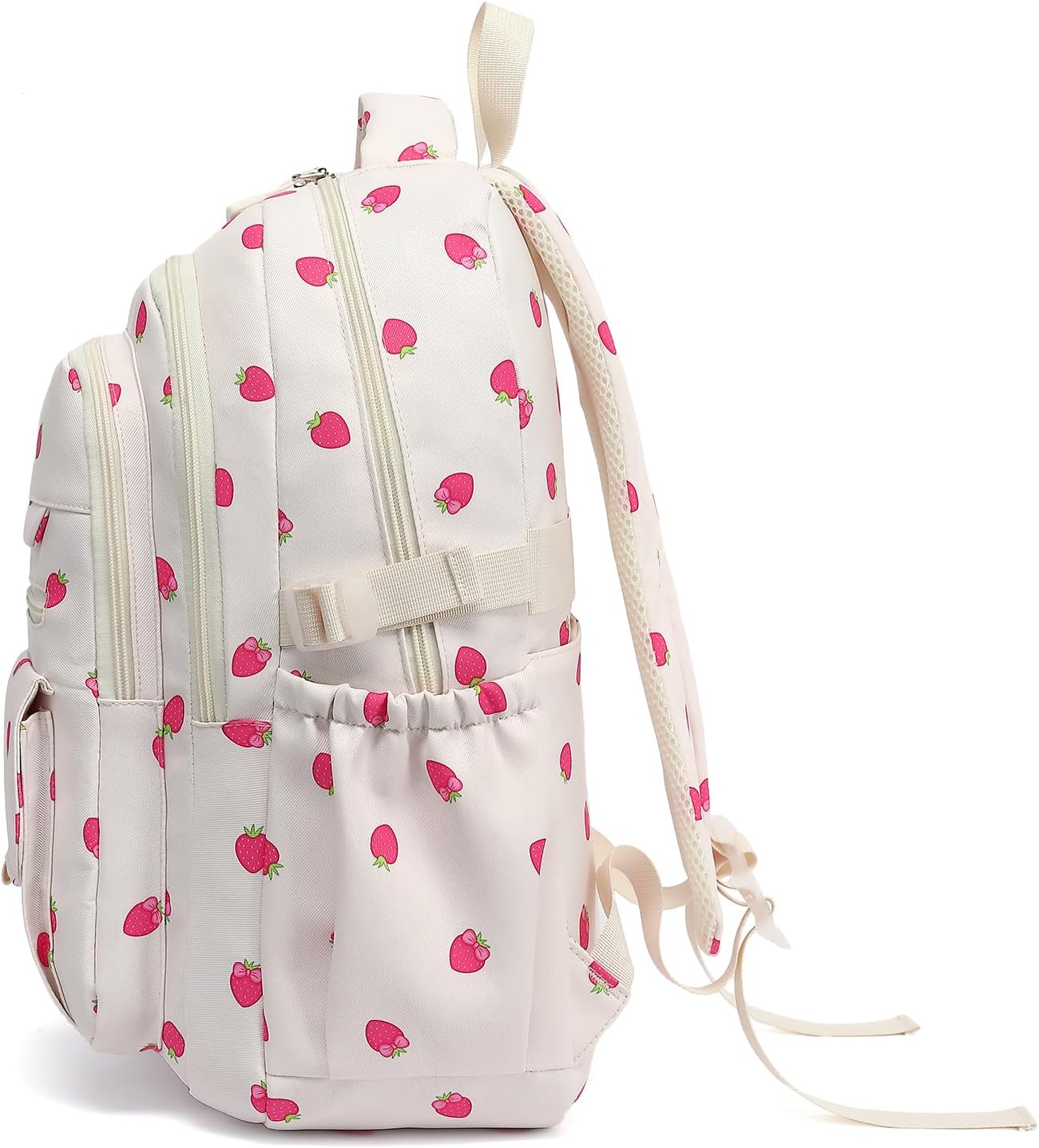 Phaoullzon Girls School Strawberry Backpack for Kids Kawaii Bookbag College Daypack,Strawberry