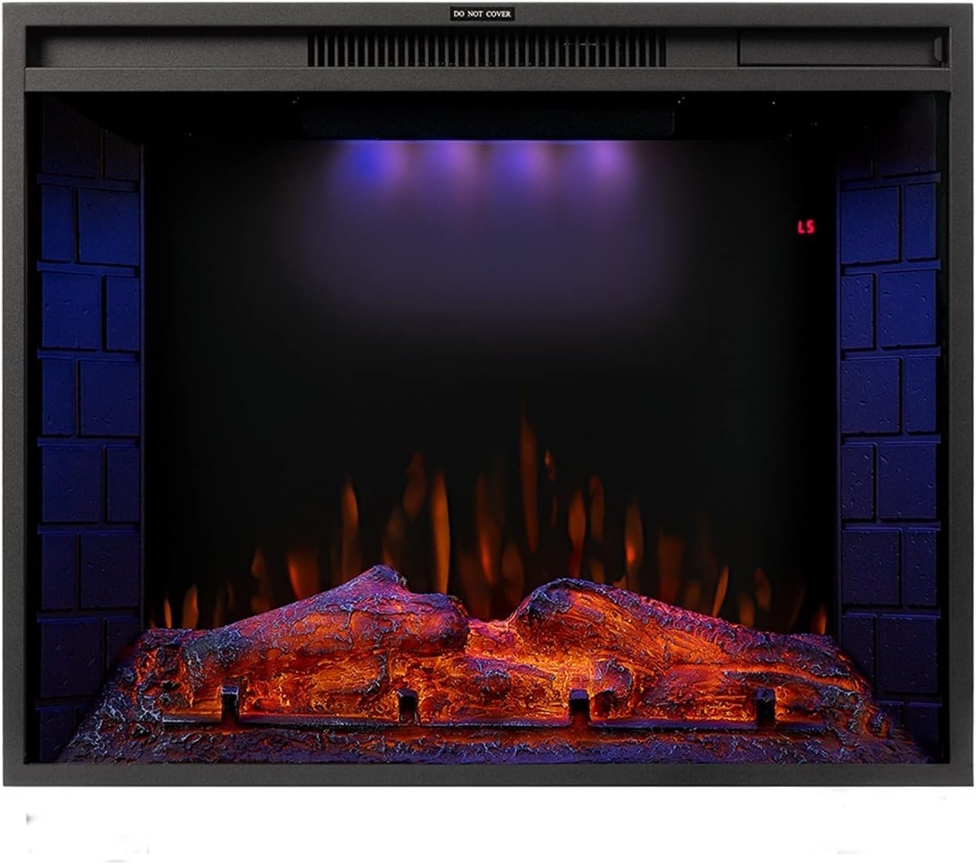 Chimenea Artificial LED Decorativa - Sin Llama, Efecto Realista, Funciona Con Pilas O USB, Para Interior/exterior