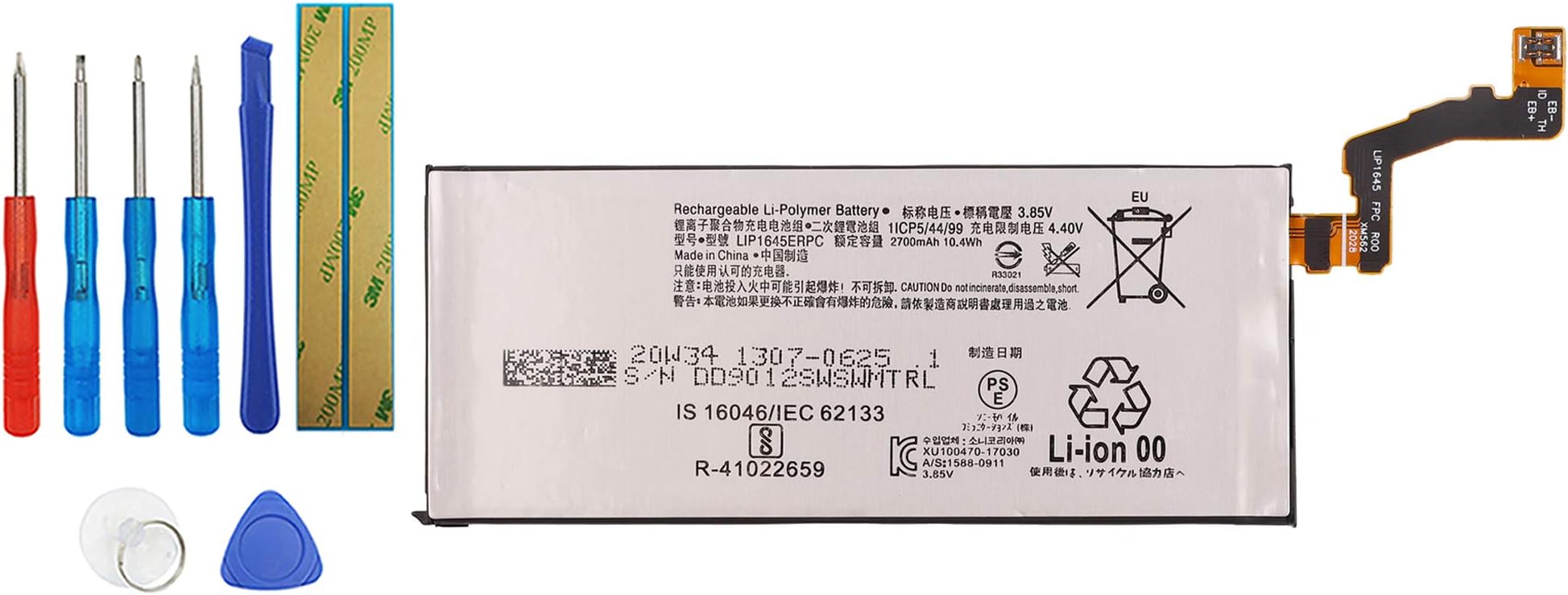 LIP1645ERPC Replacement Battery Compatible with Sony Xperia XZ1 G8341 G8342 F8341 F8342 G8343 with Tools