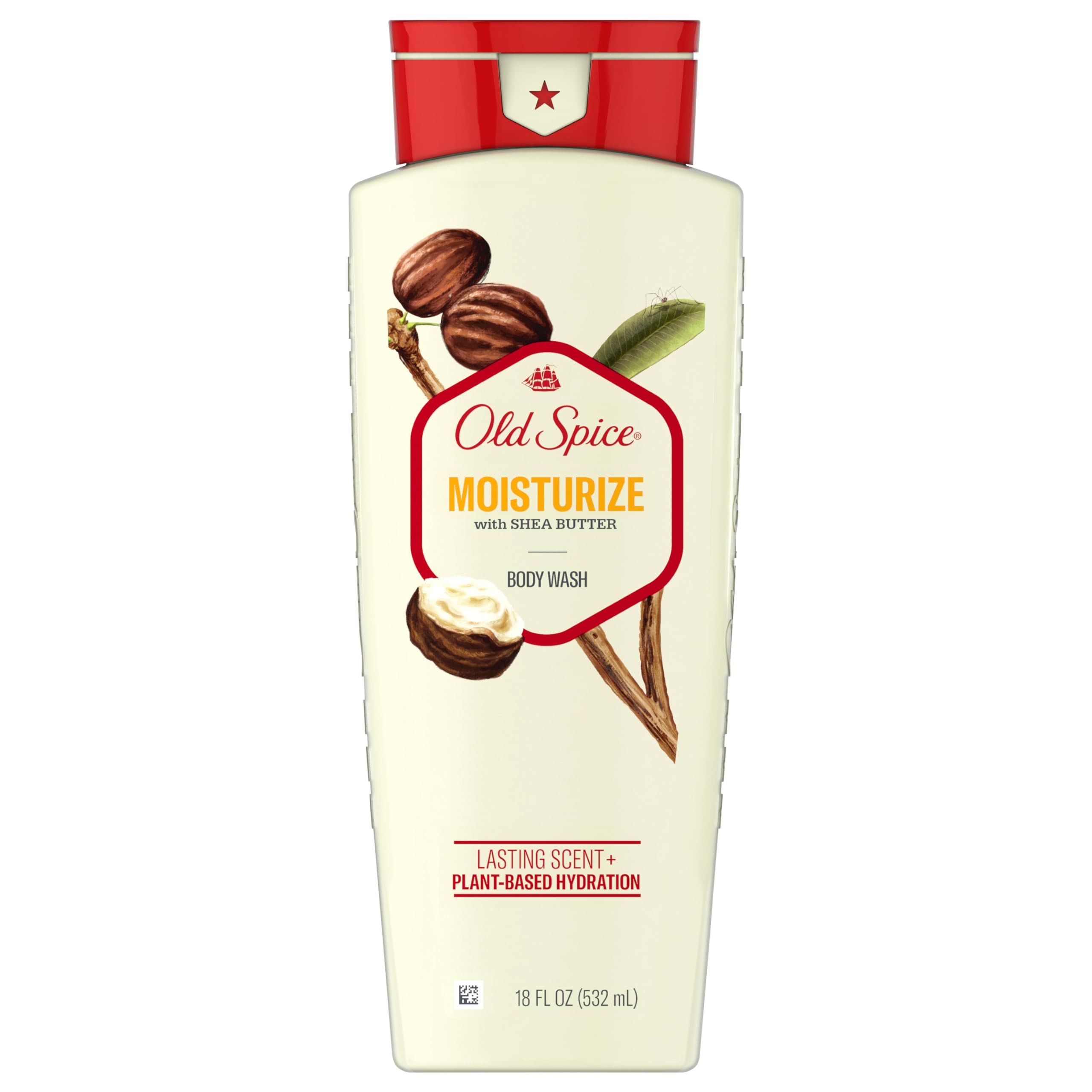 Old Spice, Body Wash Moisture with Shea Butter, 18 Fl Oz