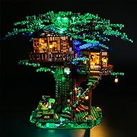 Vista 2 de LIGHTAILING Kit de iluminación LED para Lego- 21318 modelo de bloques de construcción de casa de árbol, juego de luces LED compatible