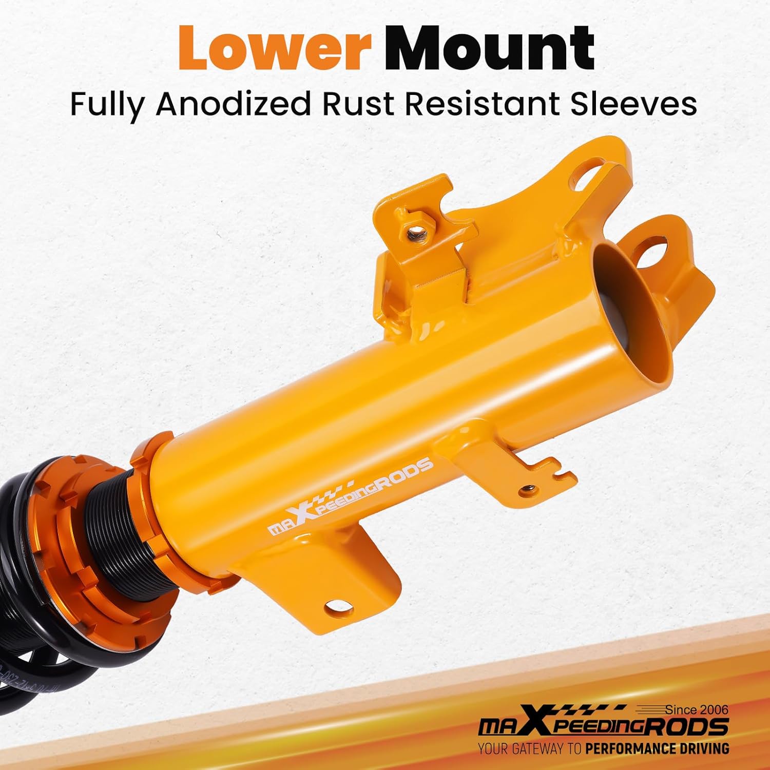 maXpeedingrods Coilovers for Honda Odyssey 1999-2004, Height Adjustable Coilovers Suspension Kit, Preset Damping Lowering Kit Gold