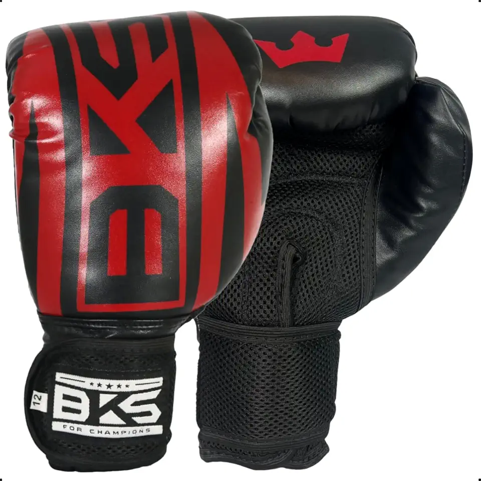 Luva De Boxe BKS Muay Thai Kickboxing Com Embalagem De Protetora