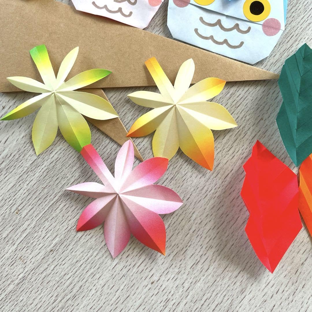 Amazon.co.jp: 秋 フクロウ 紅葉 月 壁面飾り 9月 10月 折り紙