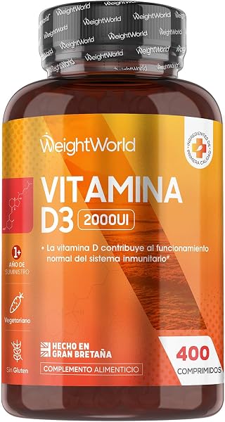 WeightWorld Vitamina D3 2000UI 400 Comprimidos