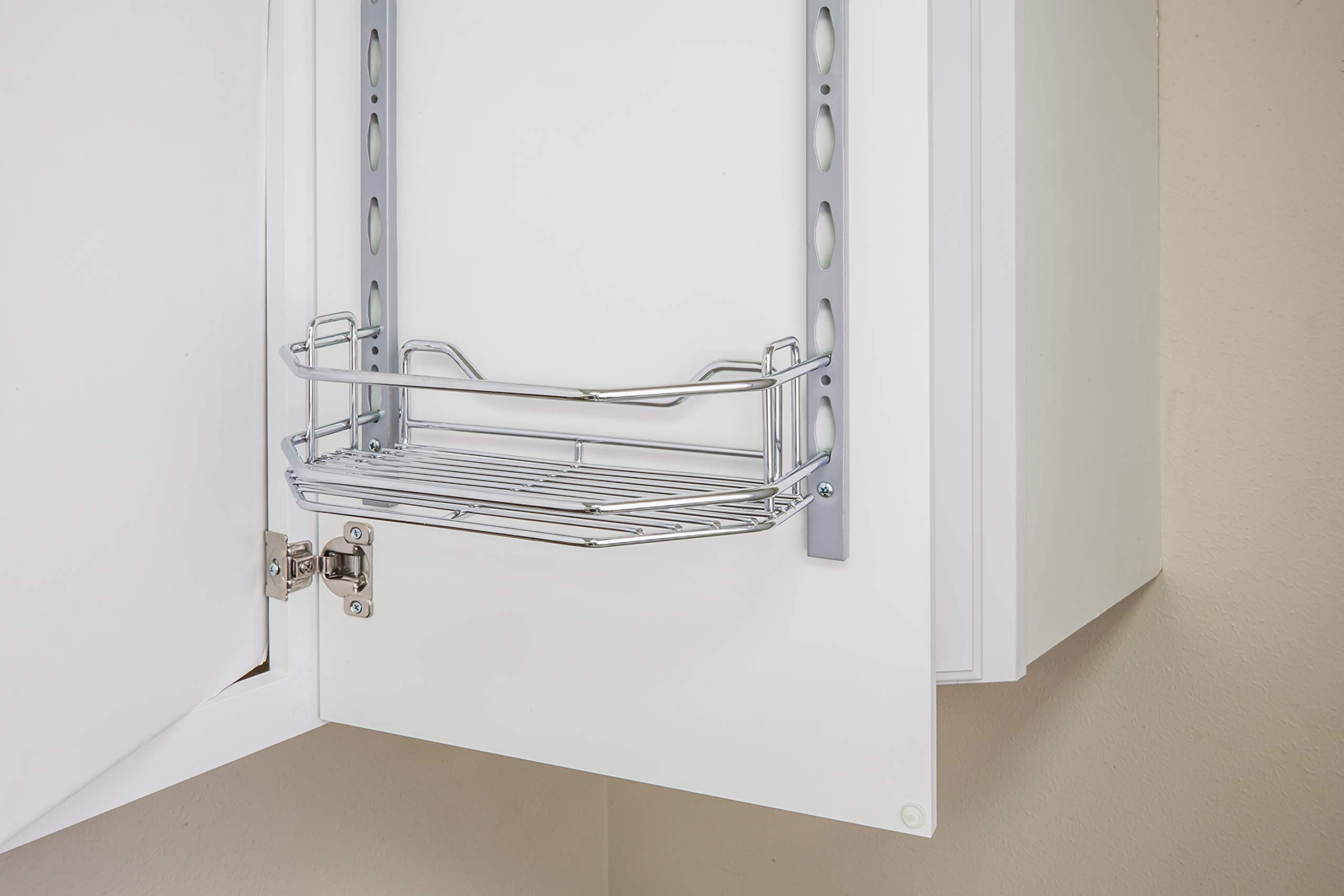 Hardware Resources DMT6-PC-R Door Mount Tray, Chrome