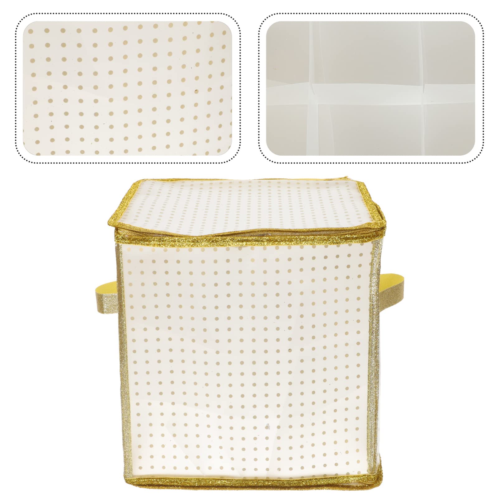 PRETYZOOM Christmas Ornament Storage Box Compartments Design for Holiday Decorations for Organizing Xmas and Decorative Items