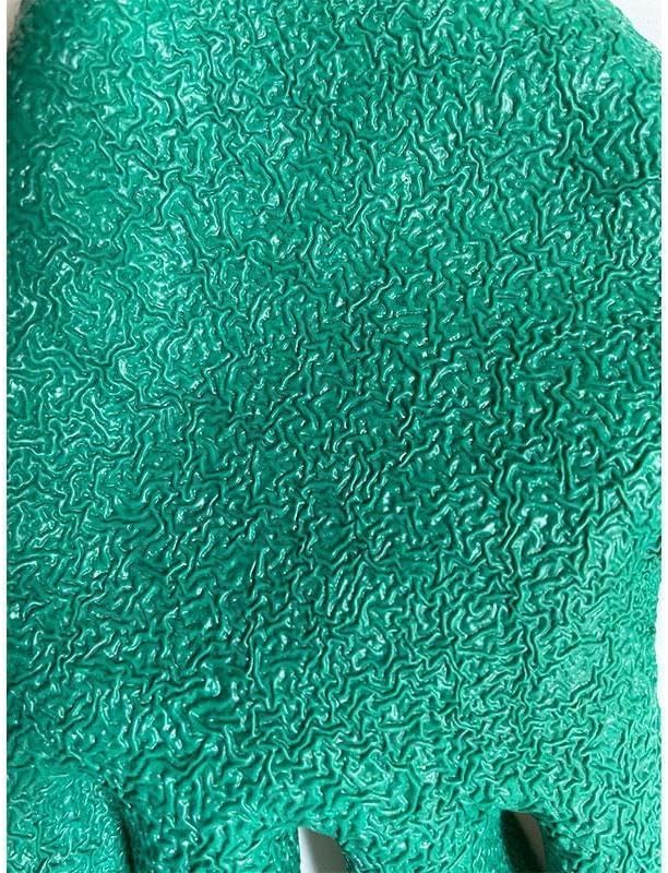 軍手 滑り止め付き 12双 天然ゴム 作業用 グリーン Lサイズ 1731 軍手 滑り