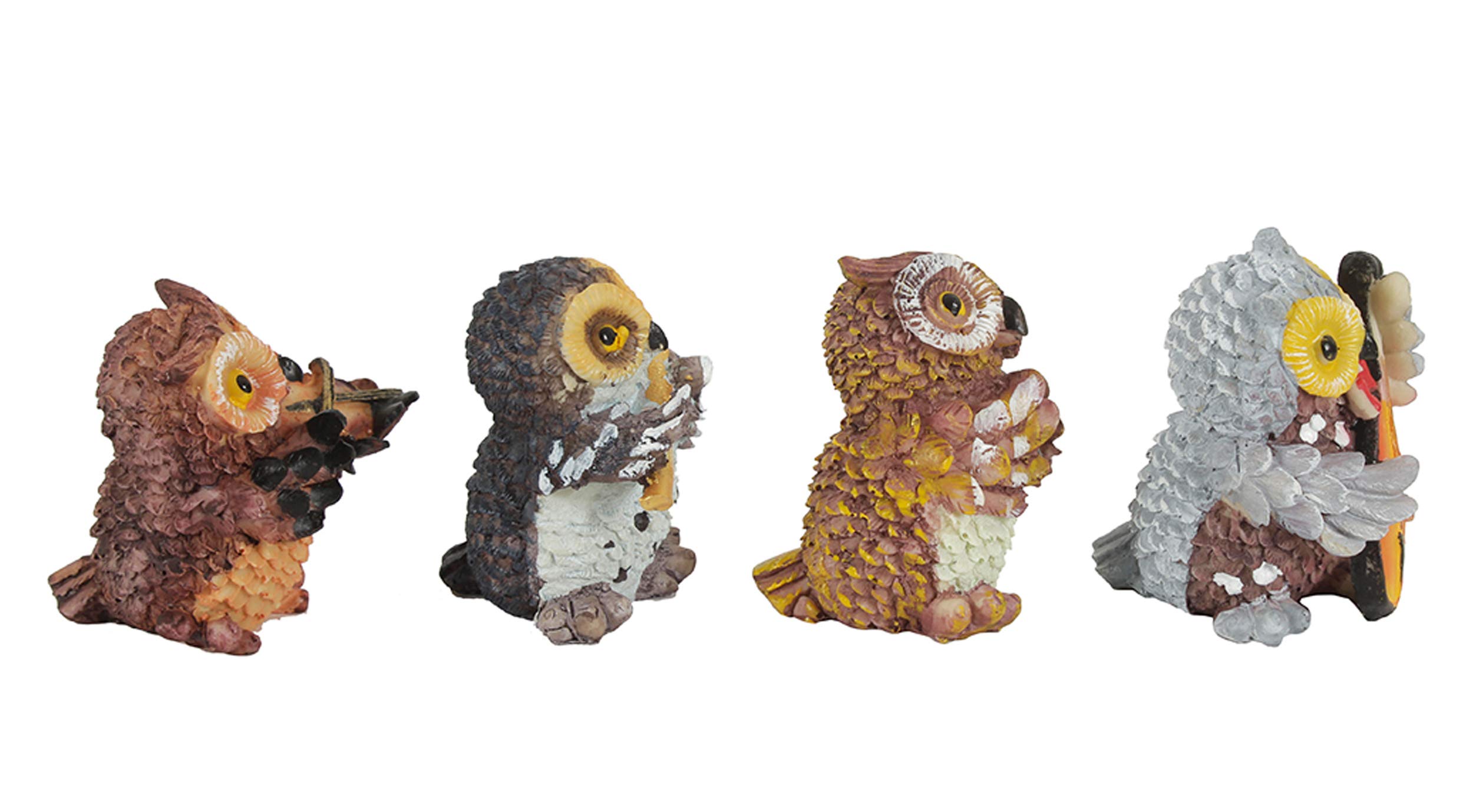 Owl Musical Figurines - Garden Decorations -4