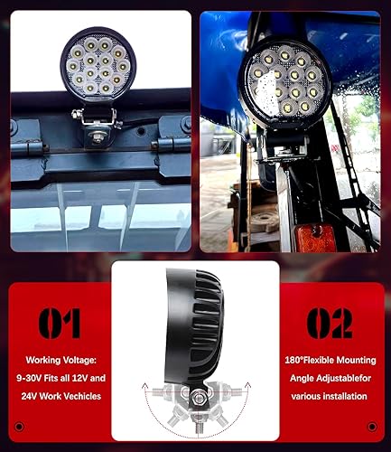 Miniatura 9 de Cápsulas LED Exzeit resistentes al agua, lámpara para todoterreno para la lluvia de 60, con chips LED CREE, lámparas para todoterreno, lámparas de