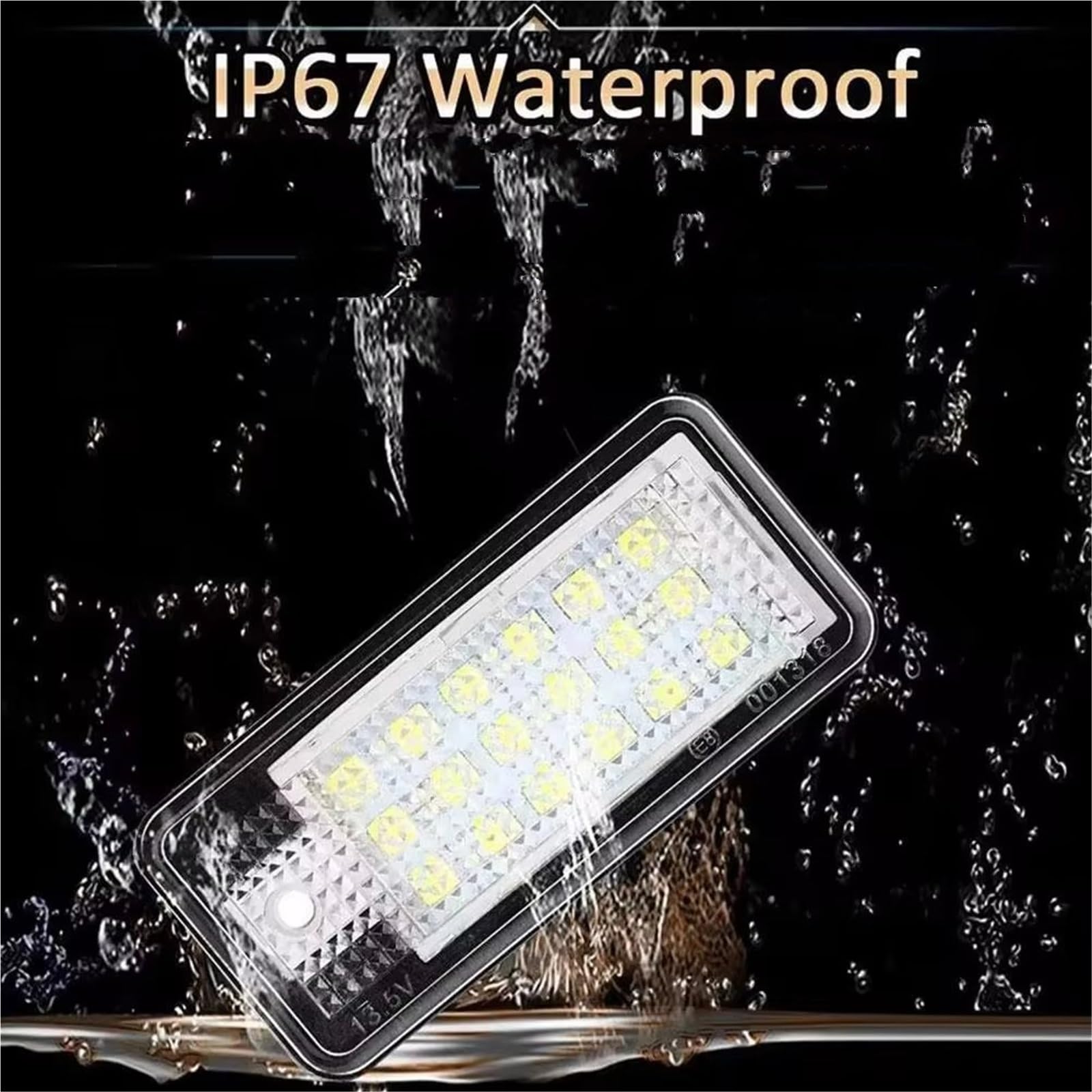 Luz de matrícula para A3 S3, A4 S4, A6 C6, A8 S8, Q7 (2 unidades)