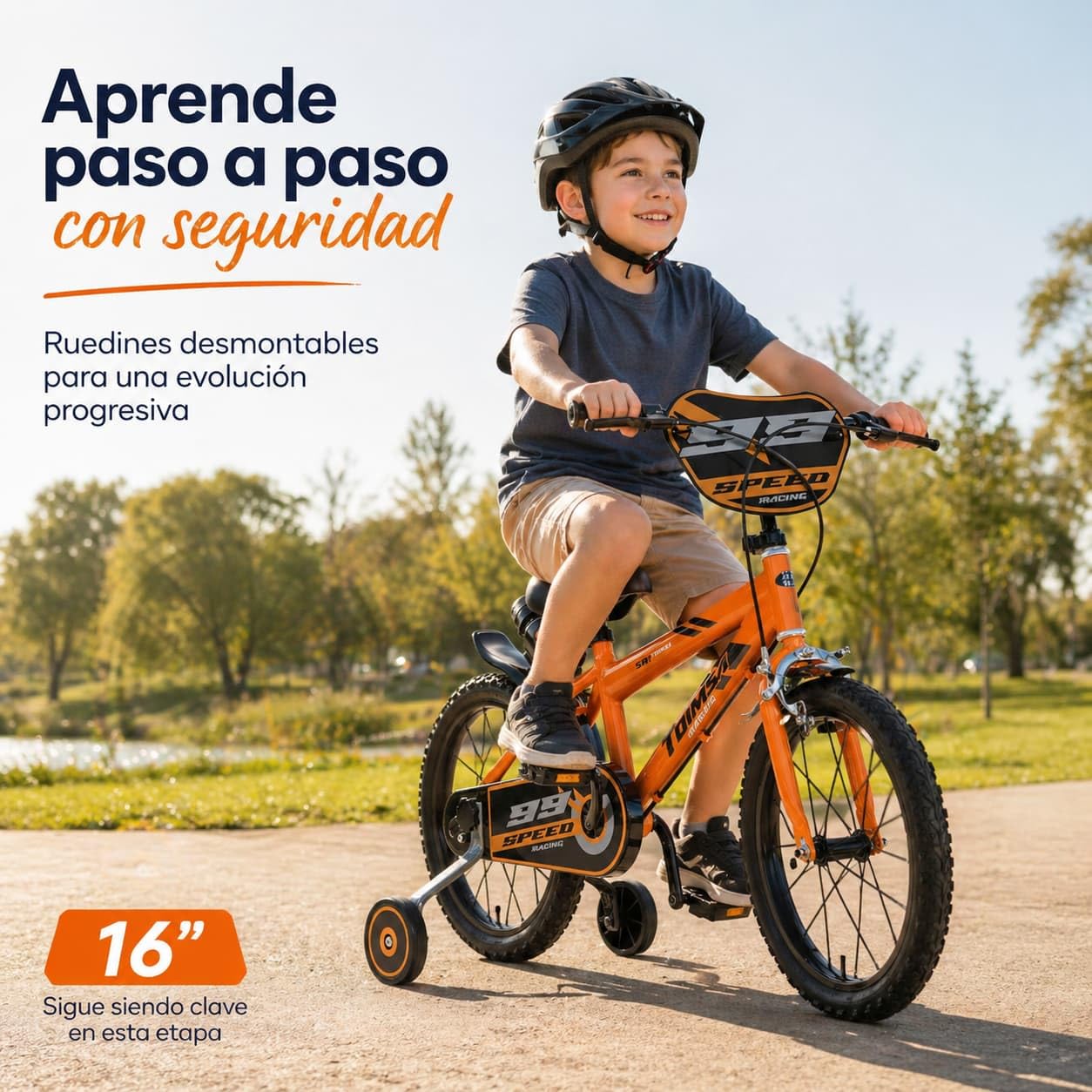 TOIMSA Bicicleta 16" Speed Racing