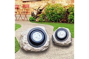 Rock Solar Garden Lights: Super Bright Solar Spotlights