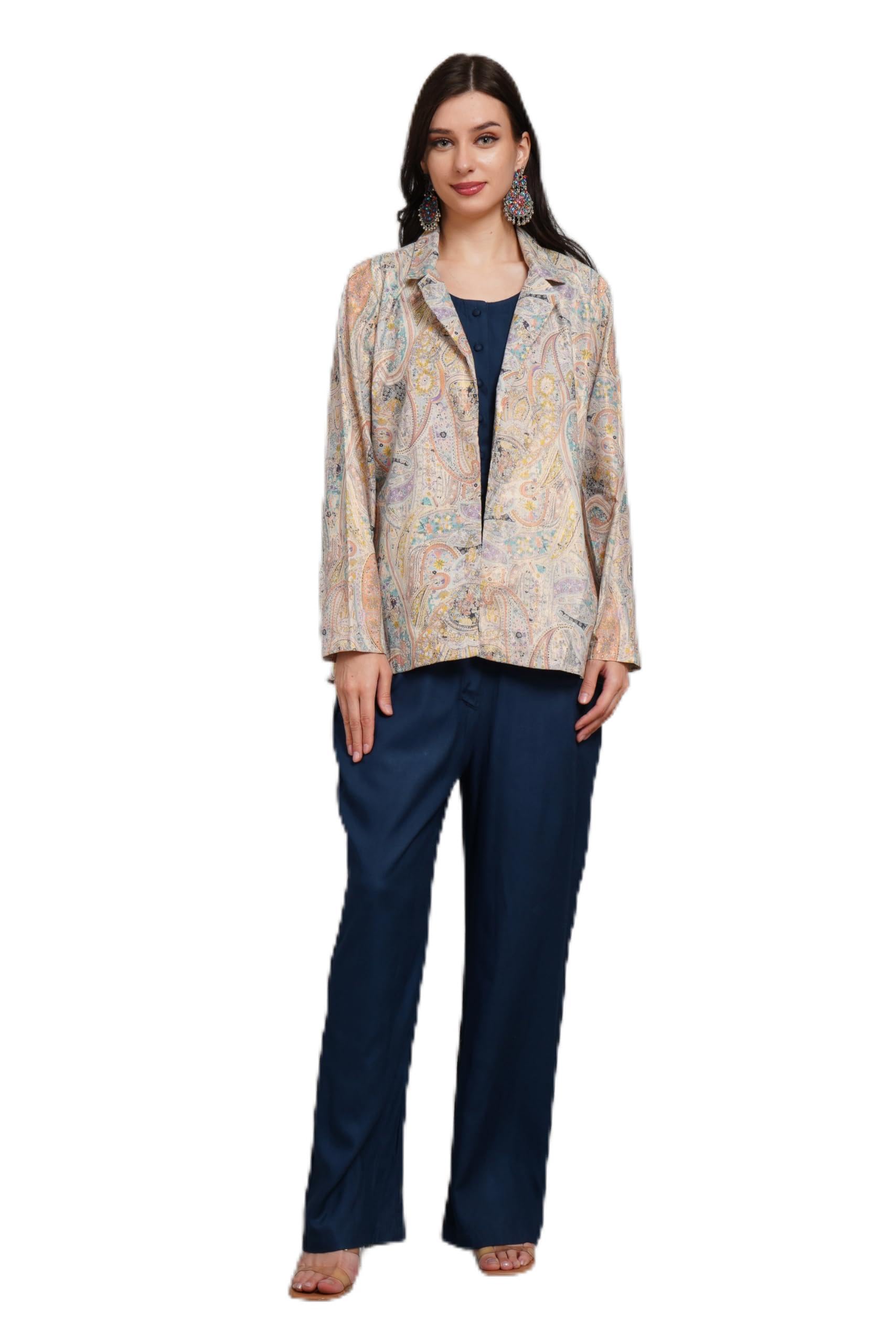 dezy style with grace Stylish Cotton Blazer – Elegant Design for Women-picture-38
