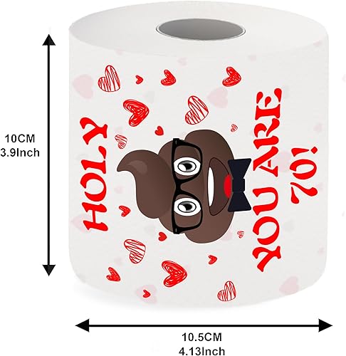 Miniatura 3 de Papel higiénico de cumpleaños 70, regalos de cumpleaños 70 para él y ella, decoraciones de cumpleaños 70 para ella y él, decoraciones de cumpleaños