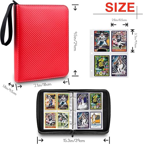 Vista 40 de Carpeta TONESPAC de 900 tarjetas de 9 bolsillos compatible con tarjetas de fútbol, tarjetas deportivas, para tarjetas intercambiables, funda