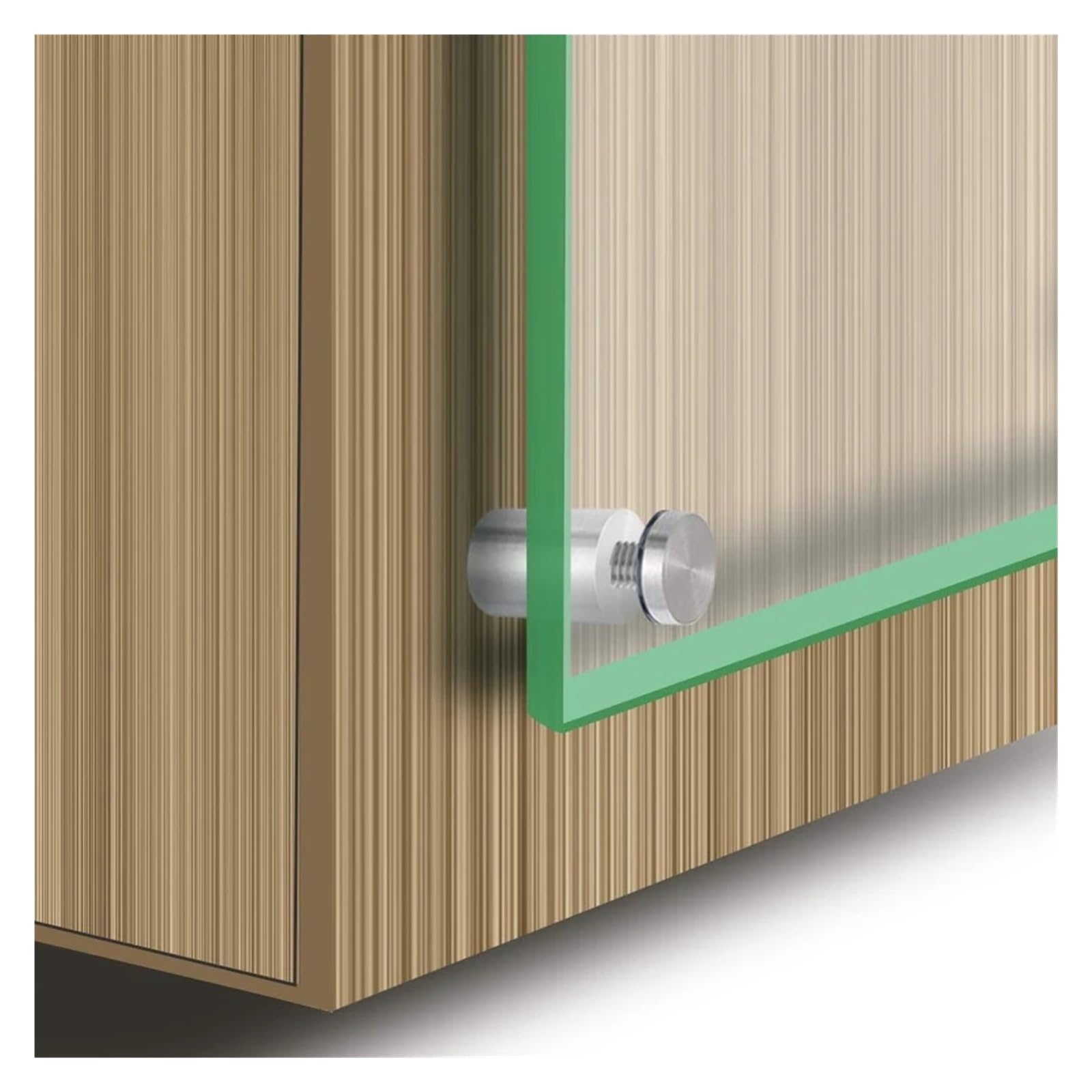 Pernos inoxidables del Soporte, 100 Unidades, Tornillos separadores de señales de Acero Inoxidable de 12x25 mm, adecuados for Fijaciones de separadores for Carteles de Vidrio