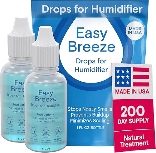 Paquete de 2 Humidificador limpiador gotas para todas las marcas y modelos, tratamiento humidificador fabricado en Estados Unidos para un