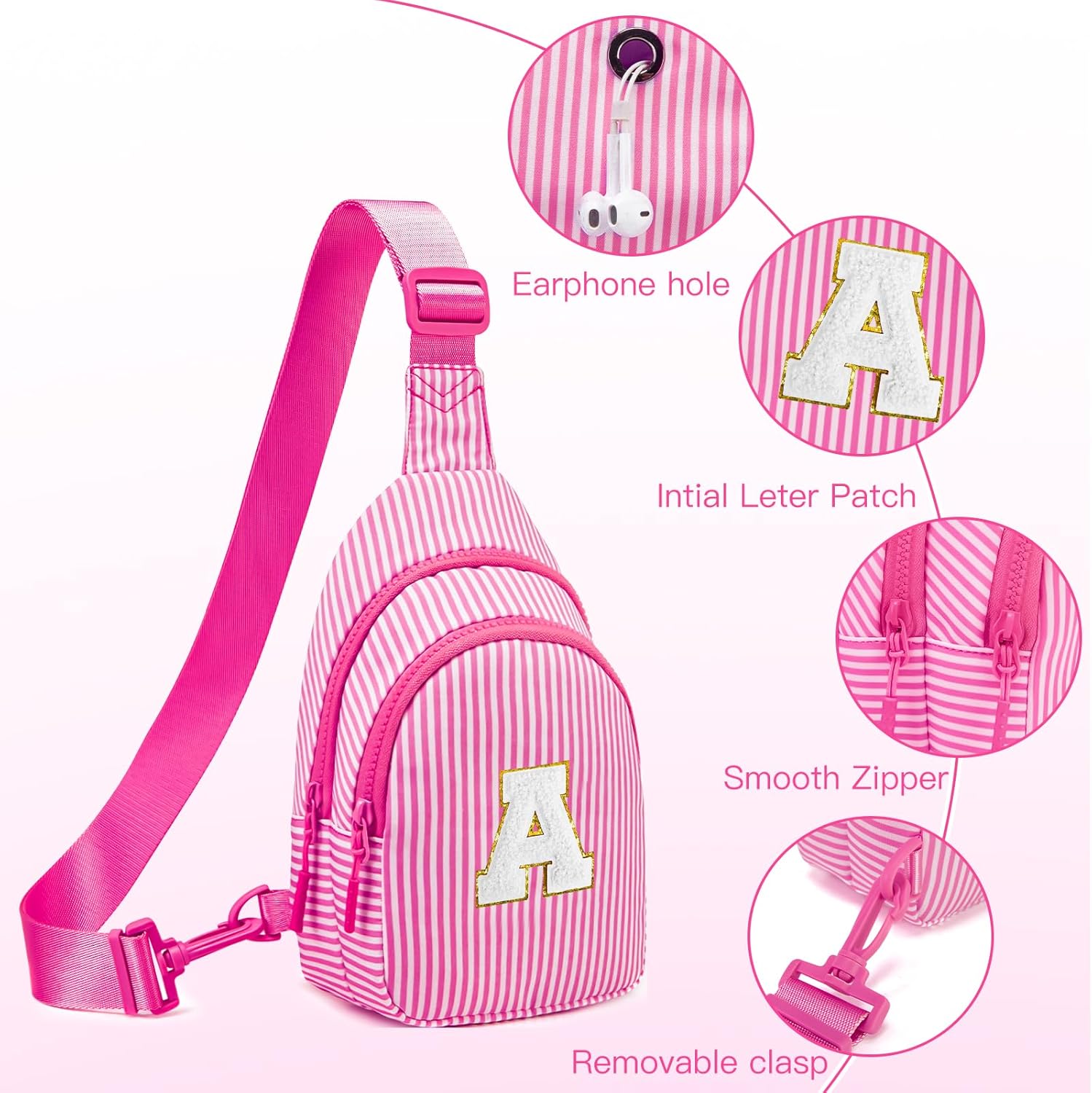 Gifts for 8 9 10 11 12 Year Old Girls Sling Bag Crossbody Bags Fanny Pack for Teen Girls Personalized Gifts for Women - Image 5