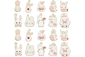 Bad Bunny Charms for Jewelry Making: Embellish Your Creations with Cuteness