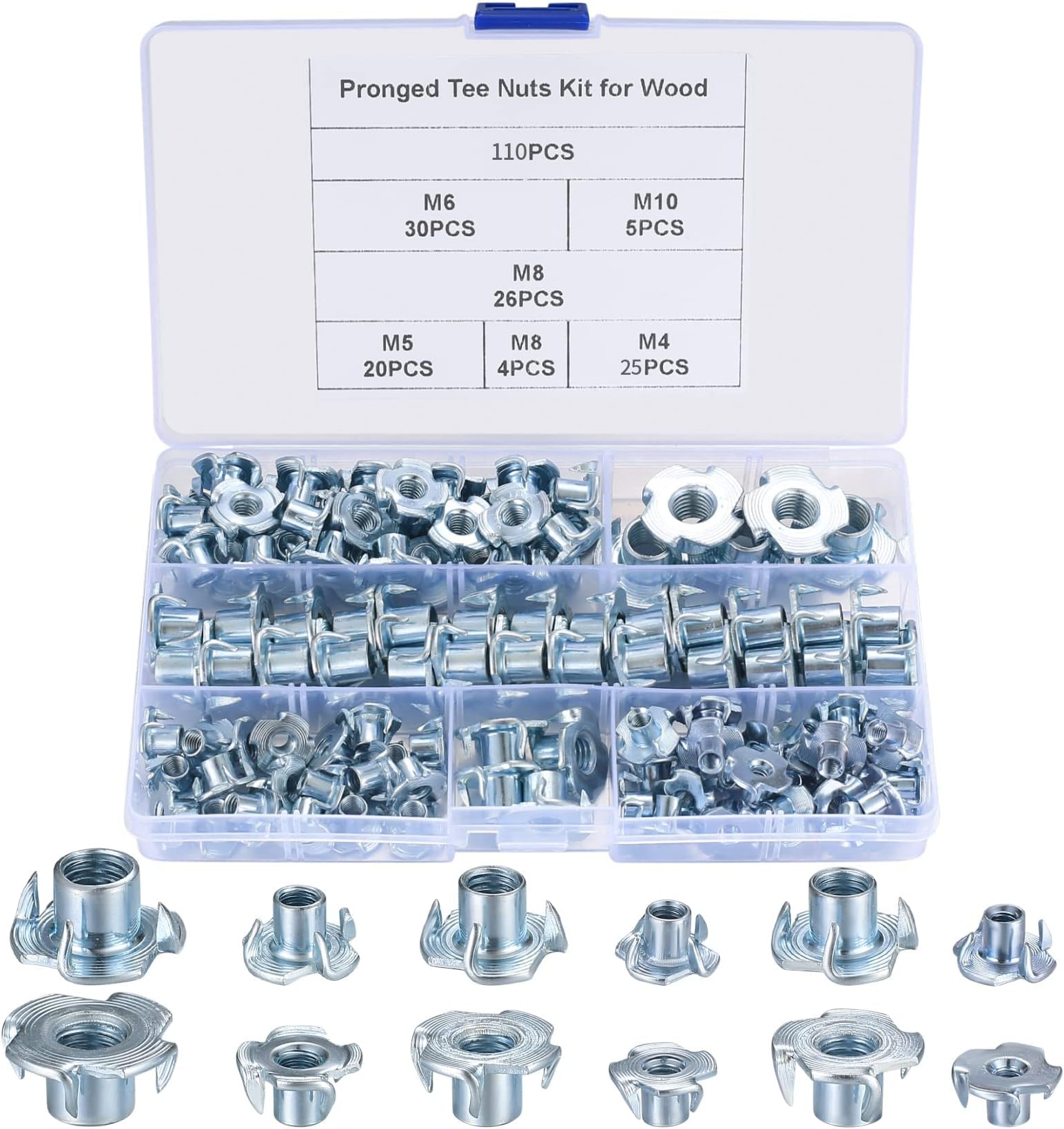Einschlagmuttern M6 Set - 20 Stück Schlagmuttern Für Metall, Holz & Kunststoff