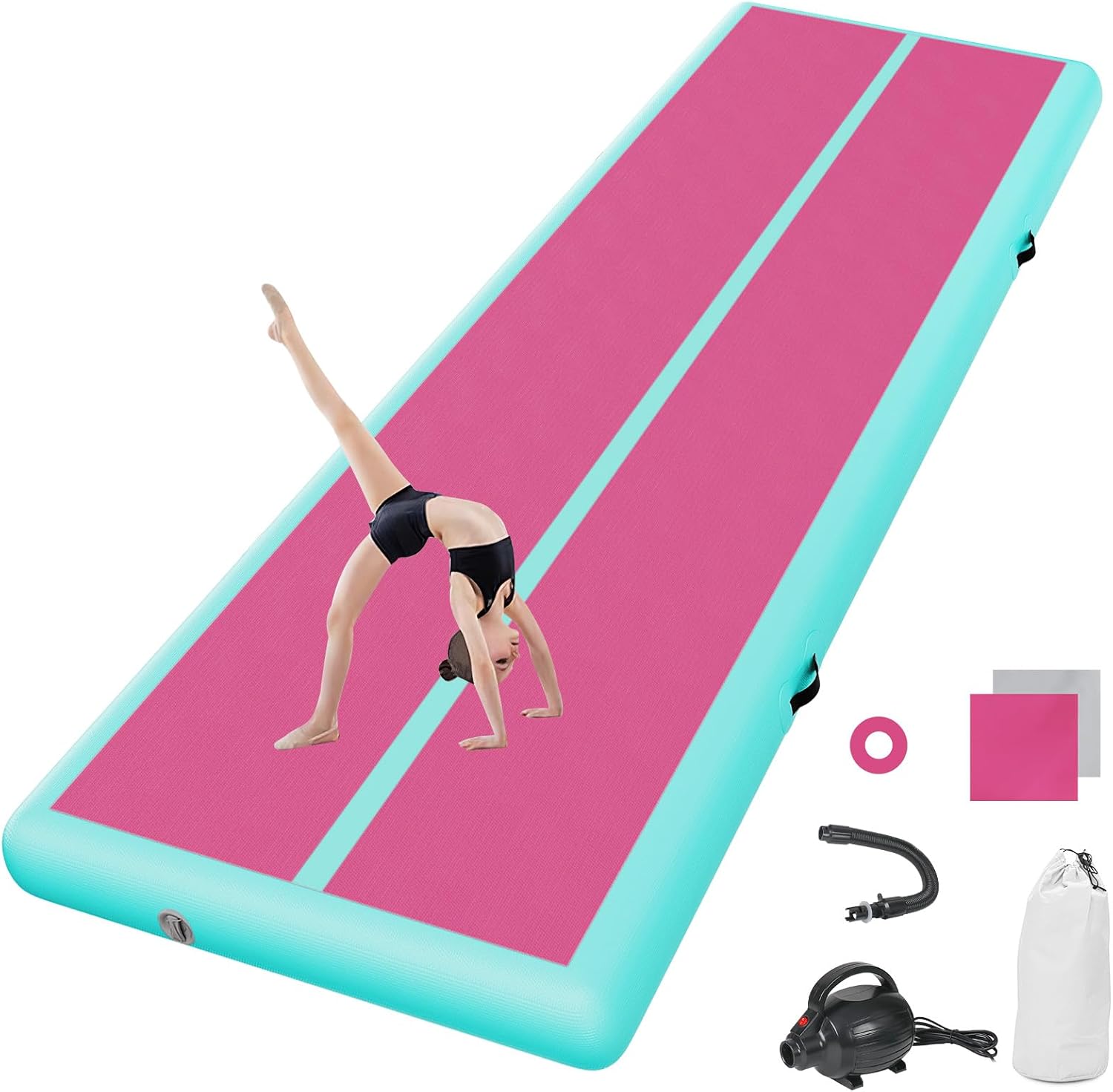 Airtrack matte gymnastická žinenka s elektrickou pumpou