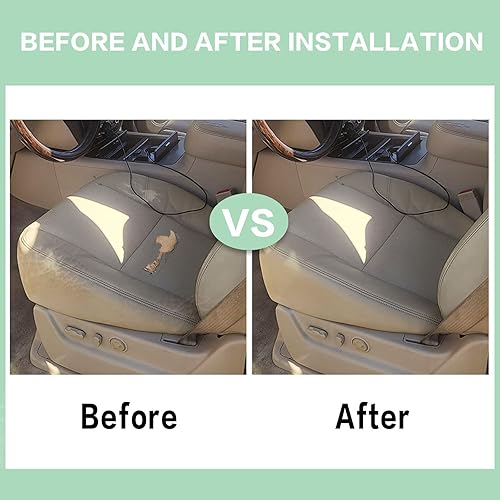 Miniatura 2 de FZJDSD 1 funda de asiento de cuero de repuesto perforada para el lado del conductor o del pasajero, compatible con Cadillac Escalade ESV EXT 2007