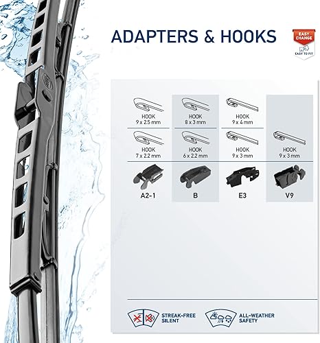 Miniatura 9 de HELLA Winter 358004141 - Escobilla limpiaparabrisas estándar de 14 pulgadas, 1 paquete