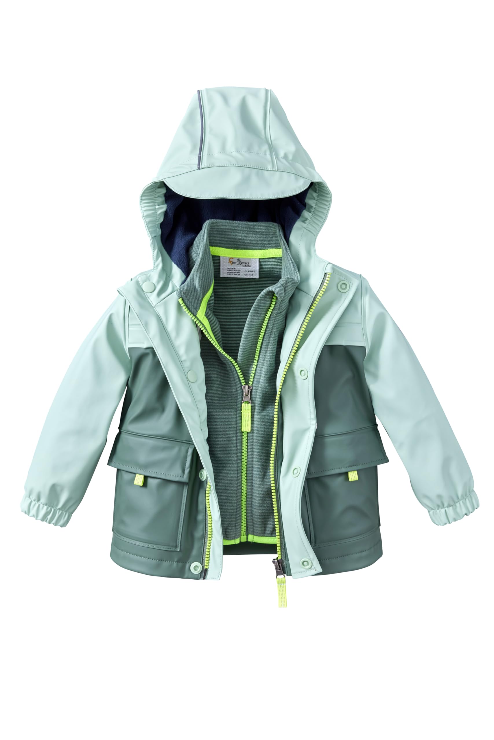 first instinct by killtec Unisex Baby Fios 18 Mns Jckt Gummierte Jacke mit Kapuze