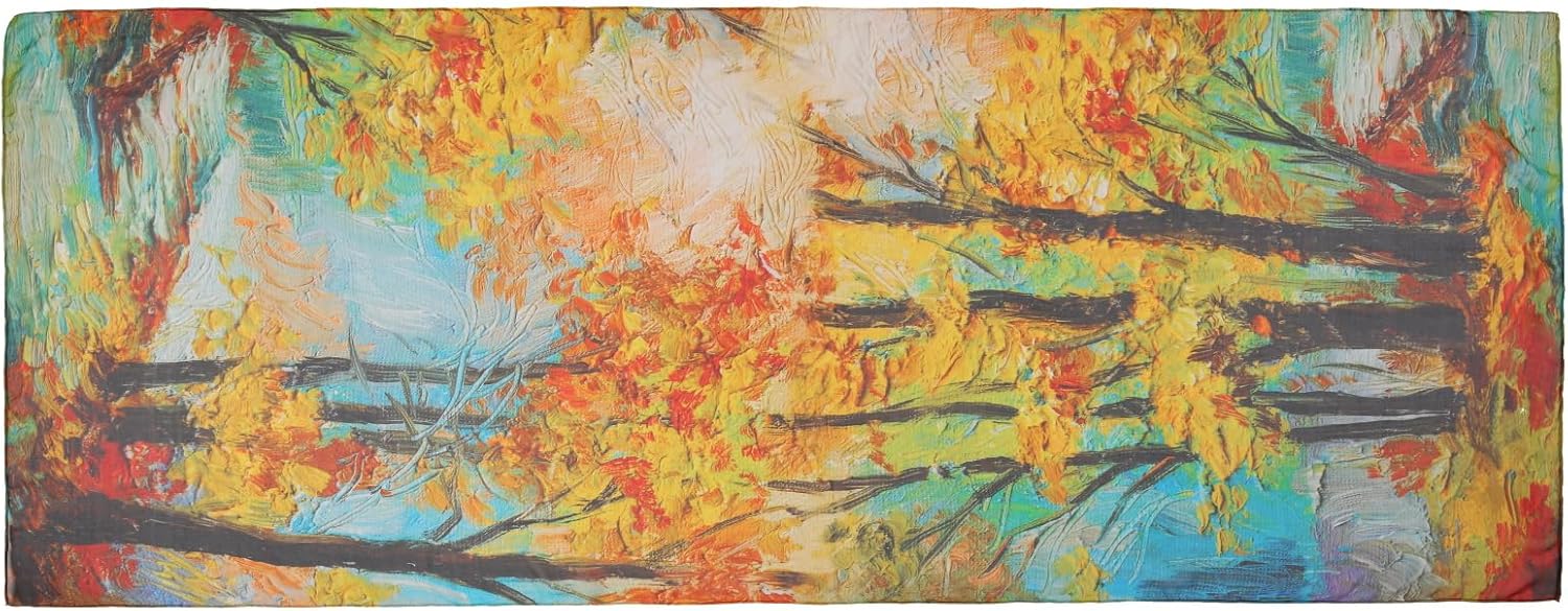 JWSilk Long Silk Chiffon Scarf Floral Print - Image 2