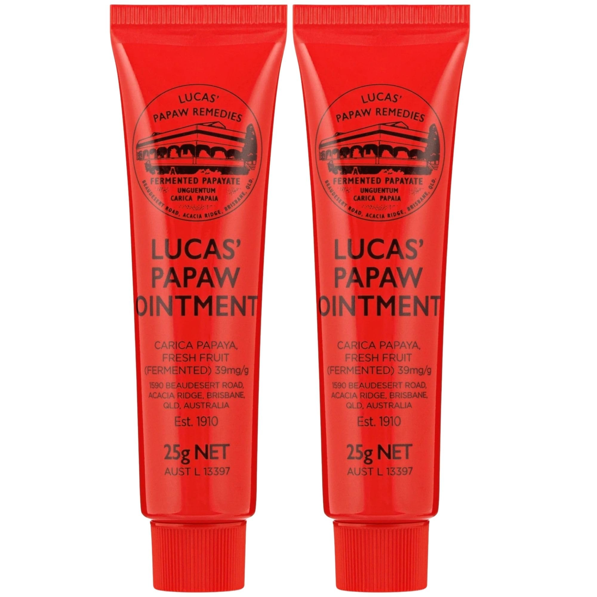 Lucas' Papaw Remedies Ointment 25g Tube - 2 Pack - Made in Australia